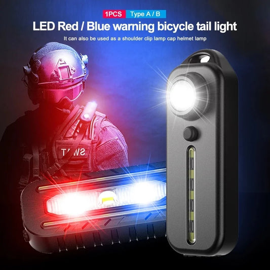 Red Blue Shoulder Police Light with Clip