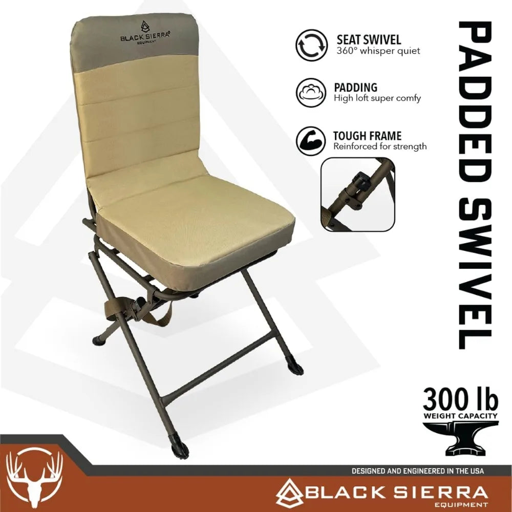 360 Degree Hunting Turning Chair Silent Swivel