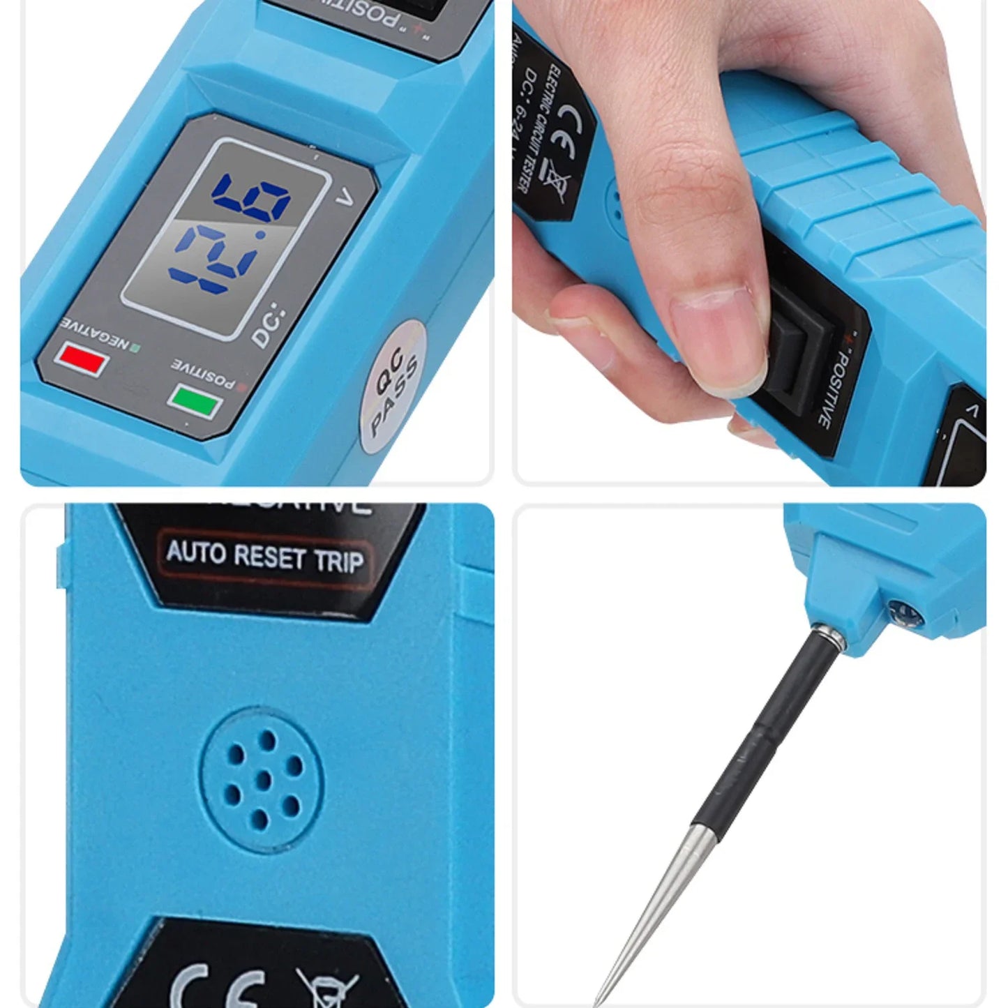 LCD 3.5-36V DC Automotive Electric Circuit Tester