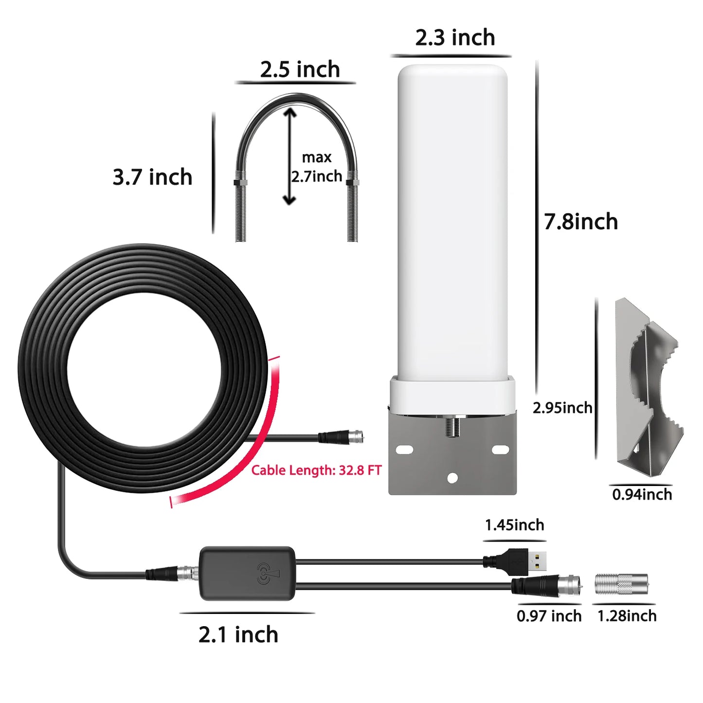 4K Digital Long Range HD TV Antenna