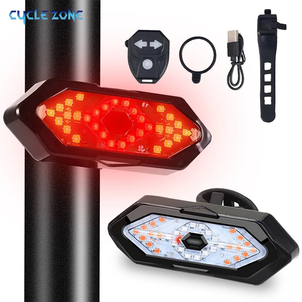 Remote Bicycle Turn Signal Rear Light