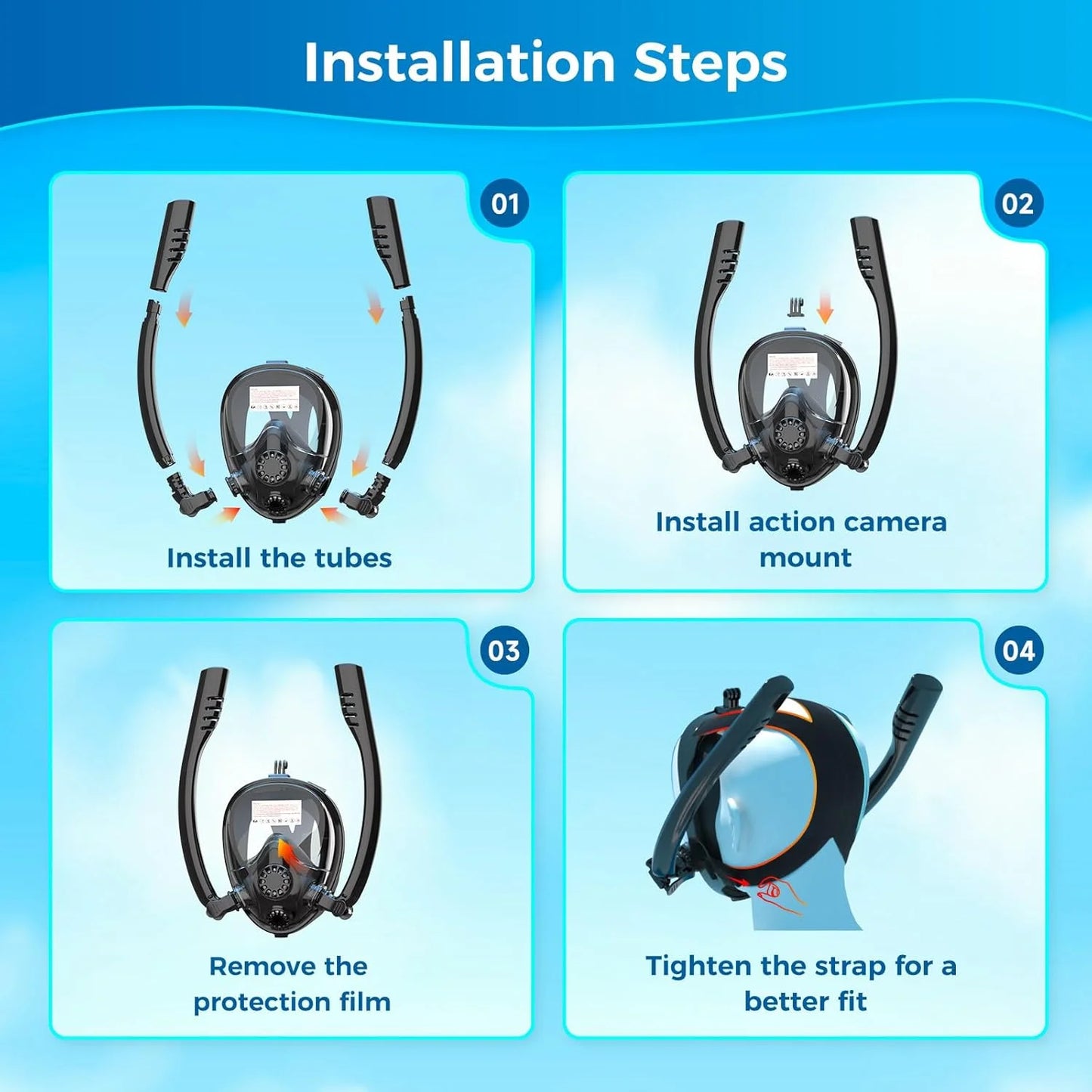 Full Face Snorkeling Mask