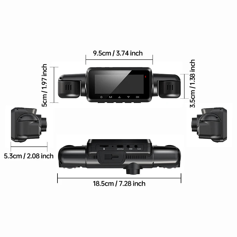 FONDIM 4CH 360° Dash Cam