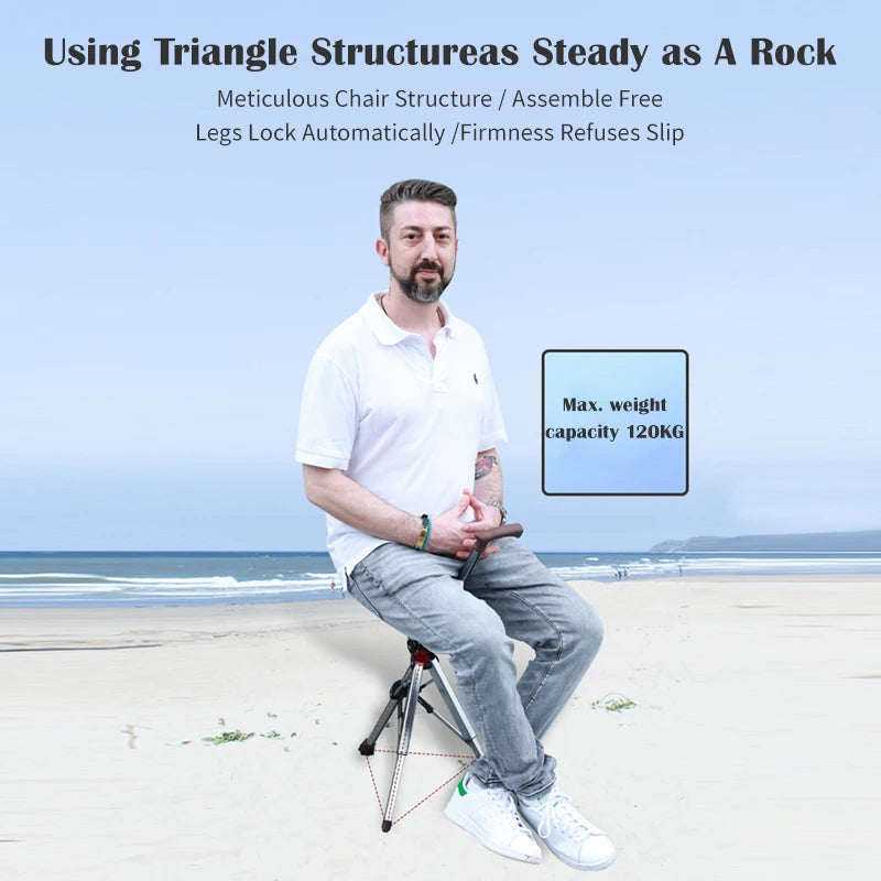 Folding Walking Stick with Seat