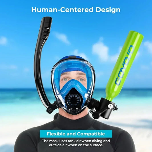 Snorkeling Scuba Mask with Oxygen Bottle