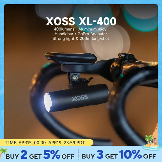 XOSS XL400/XL800 USB Rechargeable Bike Headlight