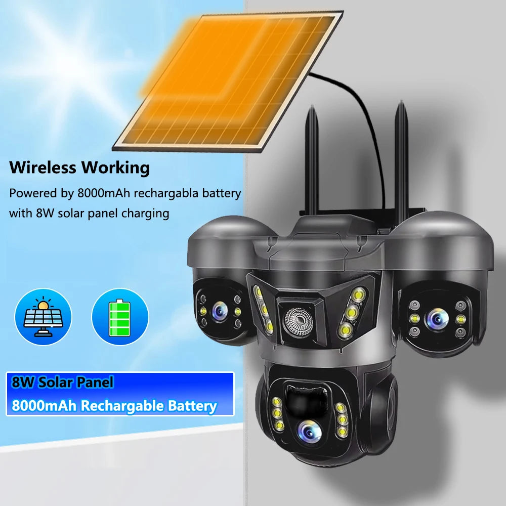 15MP Tri-lens Solar Camera