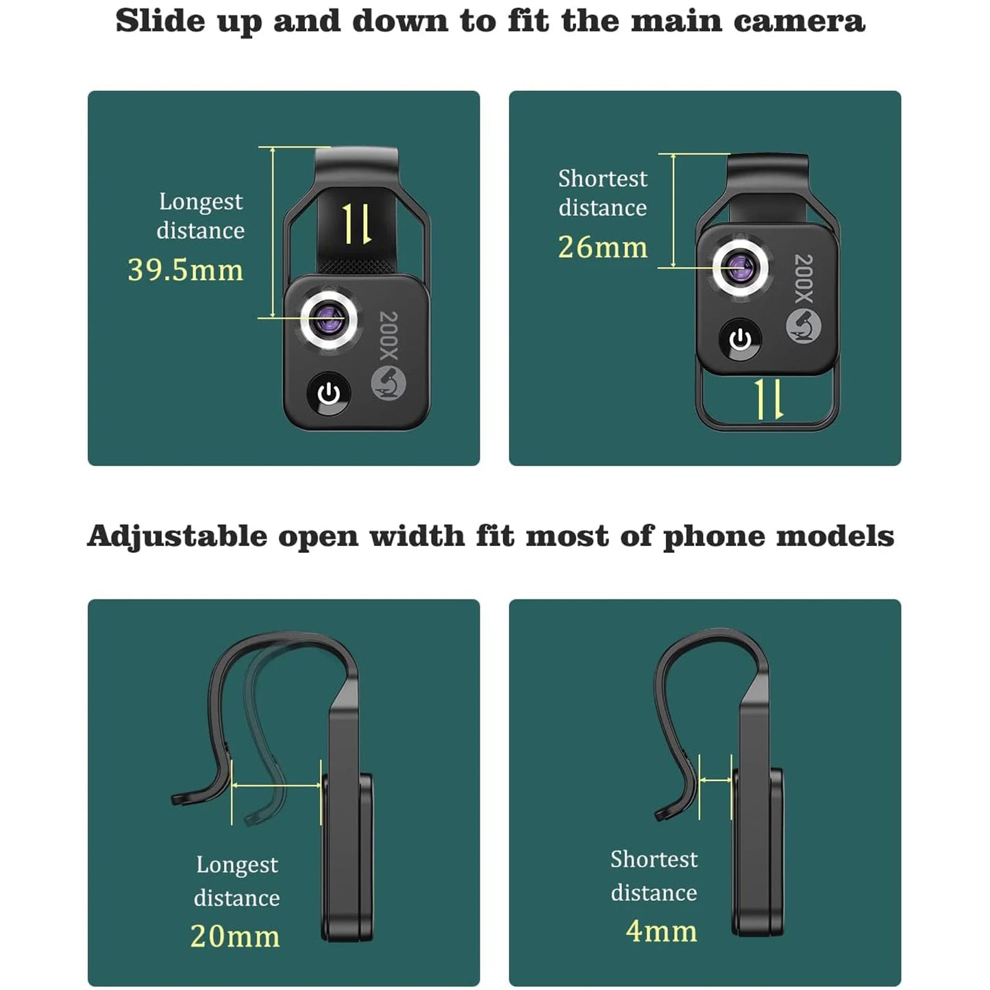 200X Phone Microscope Lens