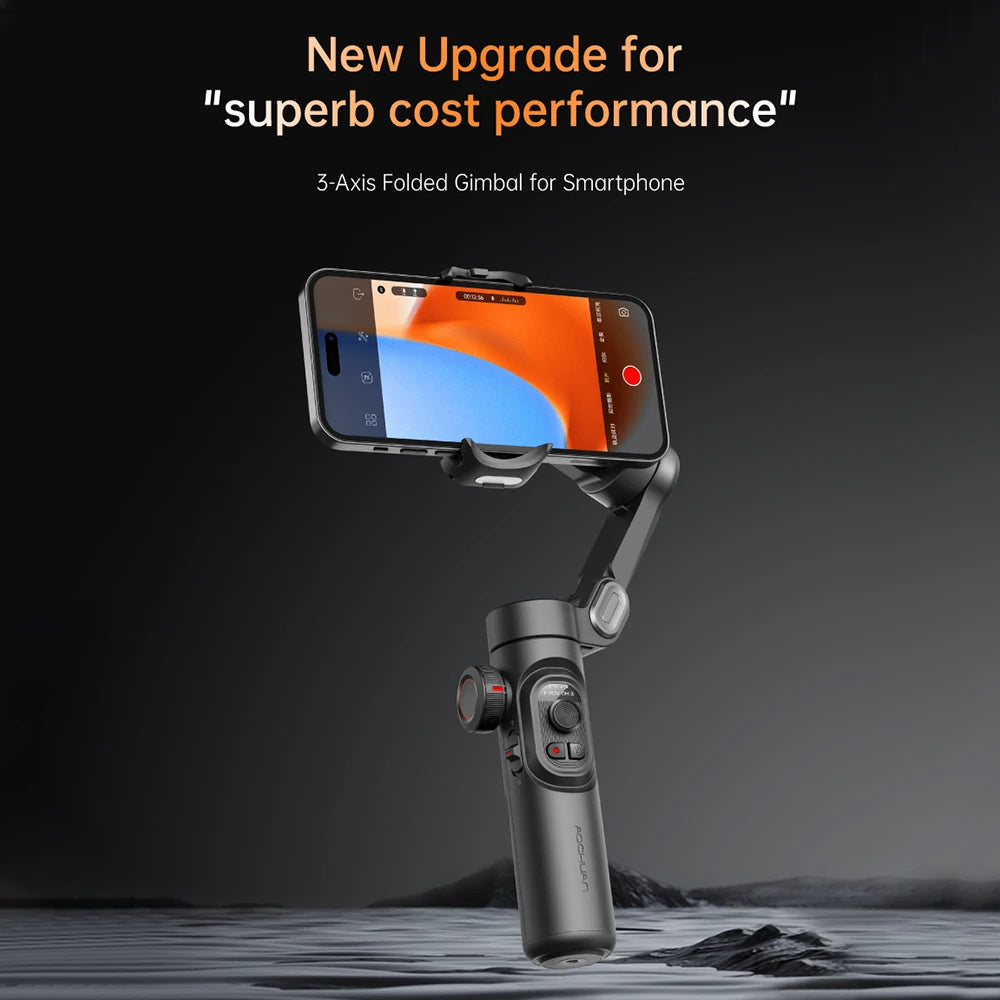 AOCHUAN 3-Axis Handheld Gimbal Phone Stabilizer Face Tracking