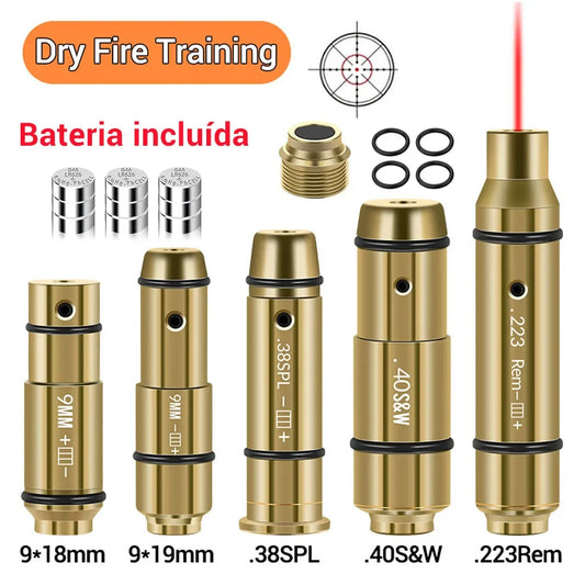 9mm/380ACP/40S&W/223Rem Laser Dry Fire Training Bullet