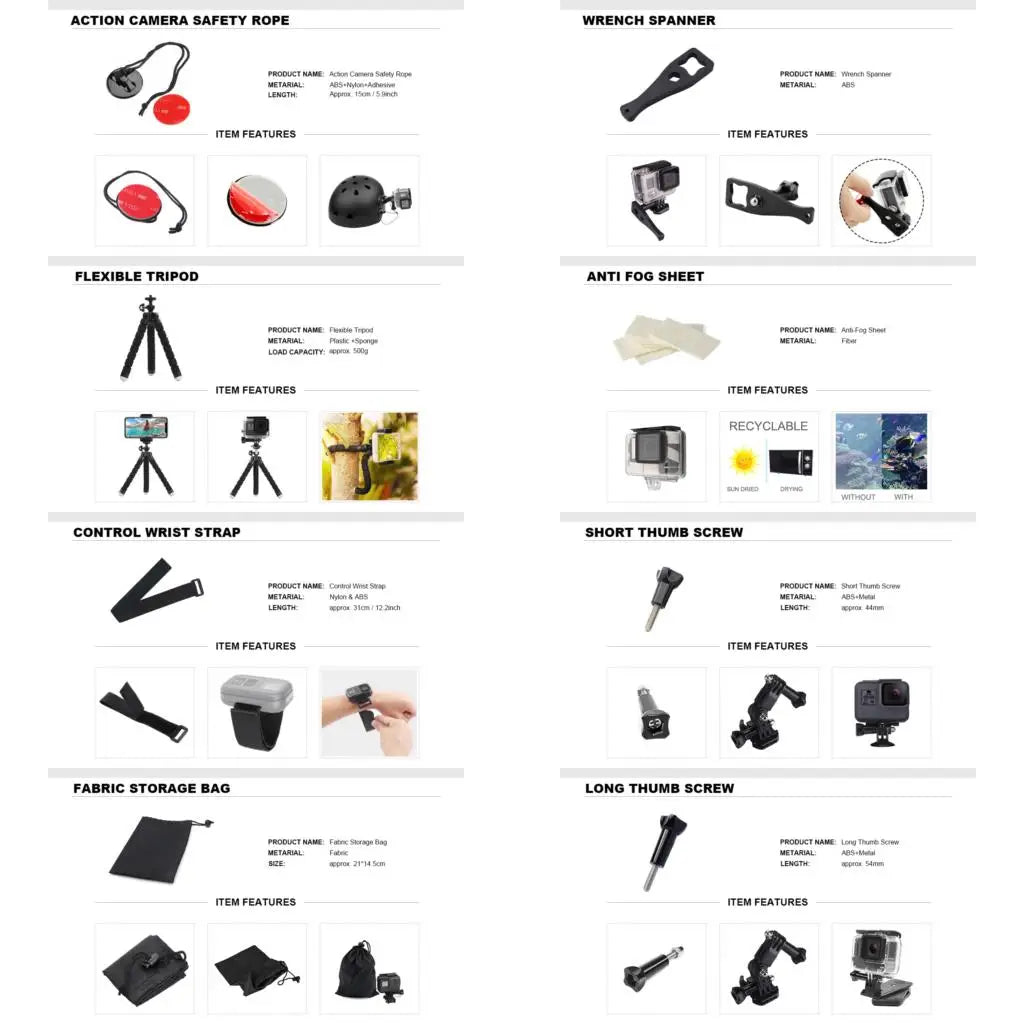 GoPro 50 in 1 Action Camera Accessory Kit