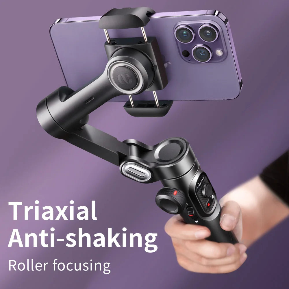 AOCHUAN 3-Axis Handheld Gimbal Phone Stabilizer Face Tracking