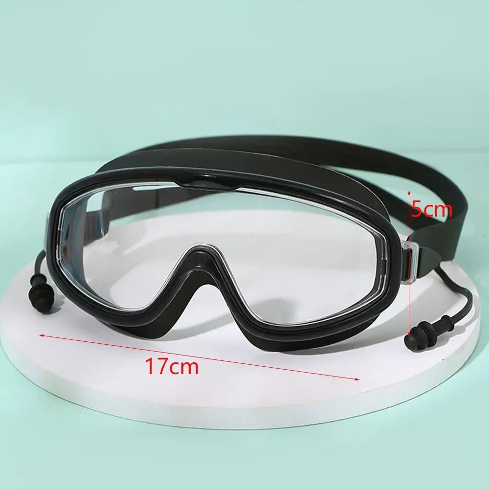 Adult and Youth  Anti-Fog Swim Goggles with Earplugs