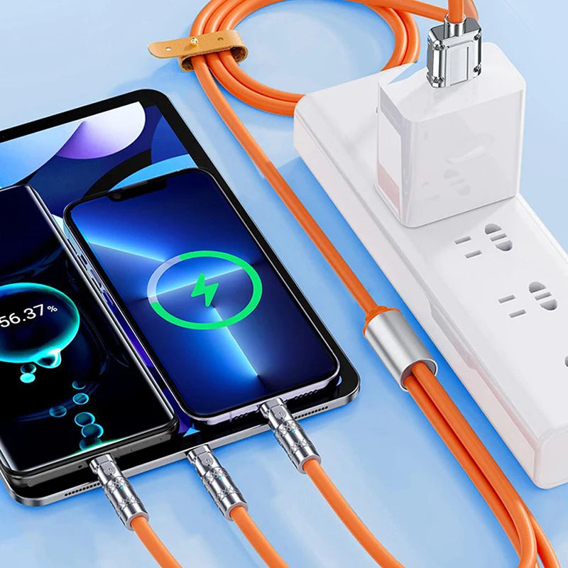 3 IN 1 USB 120W Fast Charging Cable