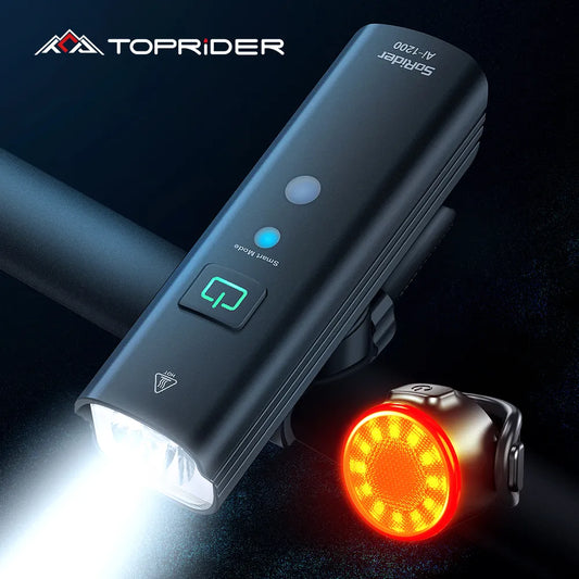 TOPRIDER 1200LM Rechargeable Bicycle Light