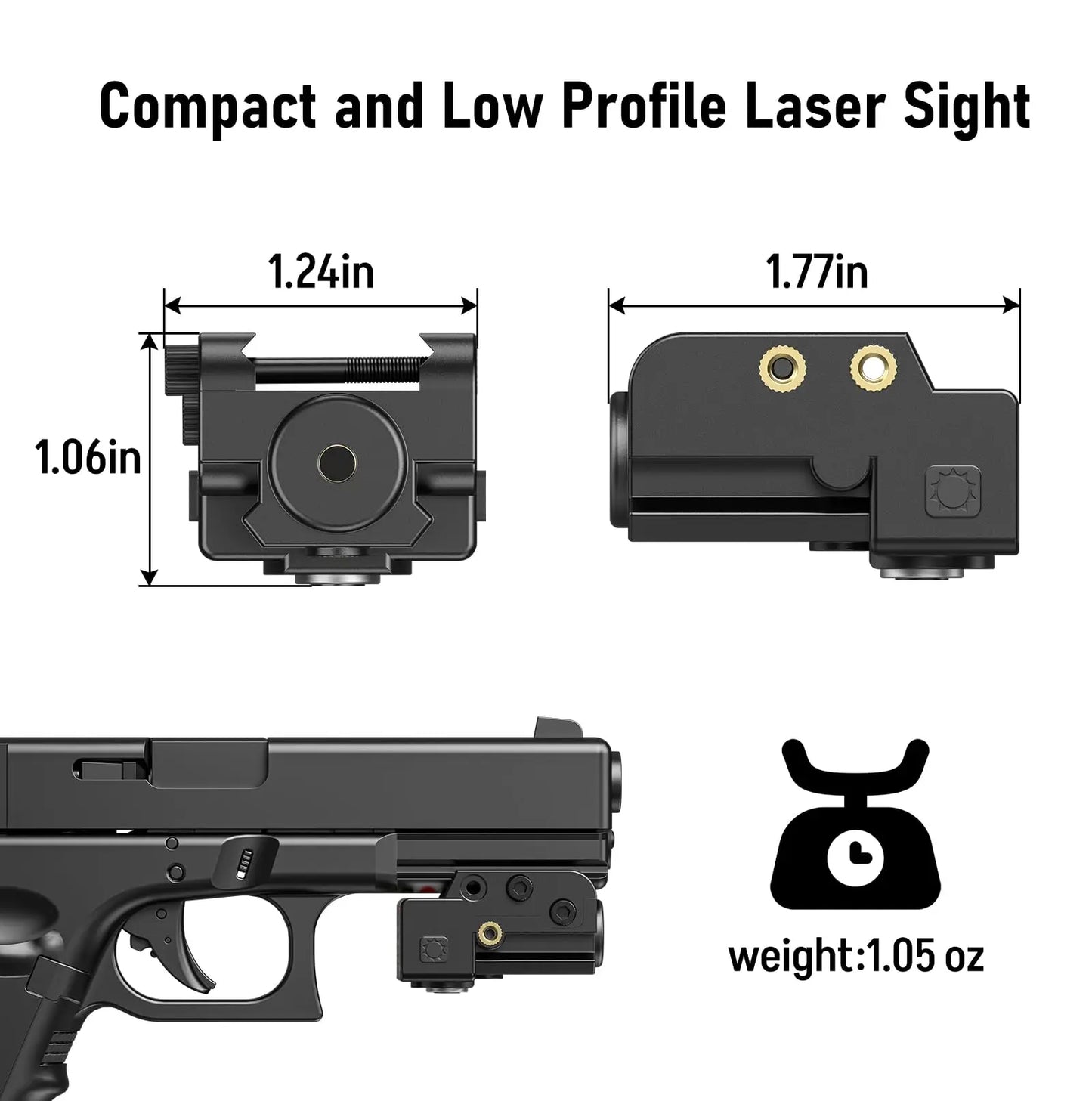 MidTen Low Profile Laser Pistol Sight